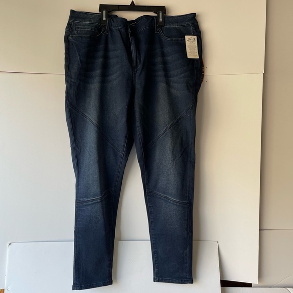Seven7 Denim Women's  Demin Blue Leggings Skinny Jeans Stretch Pants, Sz 22 - Picture 9 of 12